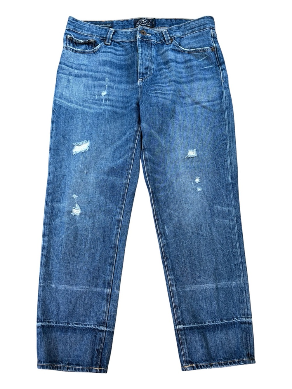 Lucky Brand Sienna Slim Lightly Distressed Boyfriend Jeans. Size 8